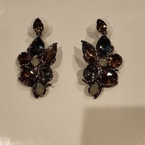 Givenchy Elegant Multi-Stone Drop Earrings